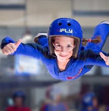 Child at iFLY