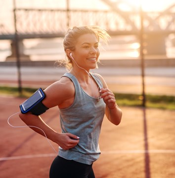 Running outdoors