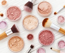 Make up on a table