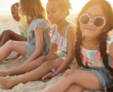 Kids holiday shopping at Monsoon
