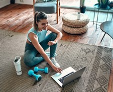 Working out at home