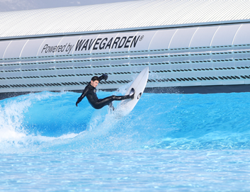 Surfer on Wavegarden facility