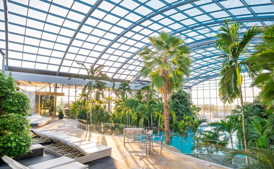 Therme MAnchester poolside