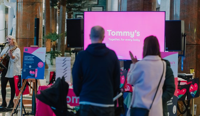 Tommy's And Baby Loss Awareness at Trafford Palazzo
