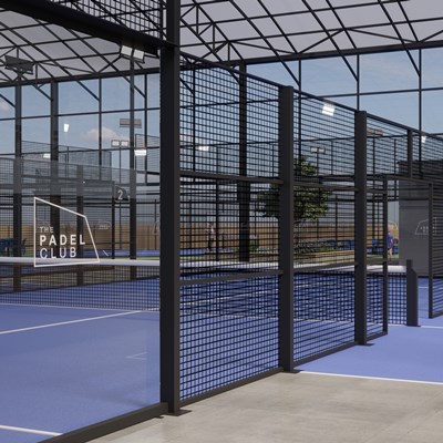 The Padel Club inside court